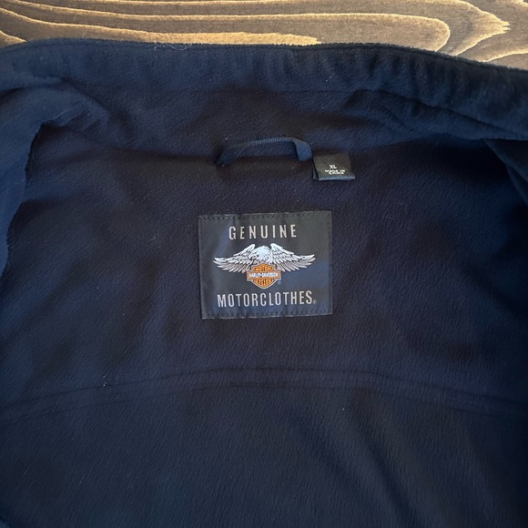 Harley-Davidson Black Zip Up Fleece Jacket - Picture 2 of 12